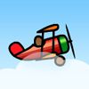Red biplane A Free Action Game