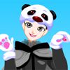 Play cute panda dressup game