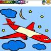 Play passenger plane coloring game