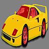 Yellow swift car coloring