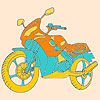 Fast motorbike coloring
