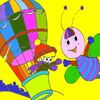 Play painting and bubble bee game