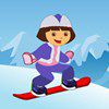 Play Dora snow skates