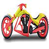 Play Burgundy motorbike coloring