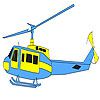 Play Fast helicopter coloring