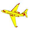 Fast airplane coloring