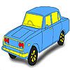 Play Green classic car coloring