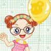 Play Baby girl with balloon
