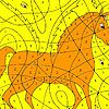Alone horse coloring