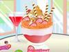 Strawberry ice cream decoration