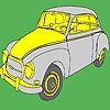 Play Big historical classic car coloring