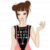 Personality girl dressup