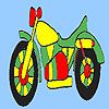 Play Fast colorful motorbike coloring