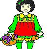 Play Flower girl coloring