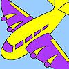 Purple wing aircraft coloring