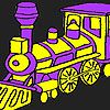 Play Fast purple train coloring