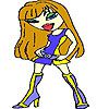 Play Lily cute dress coloring