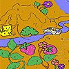 Play Fishing cat in the woods coloring