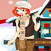 Play Winter dejected girl dress up