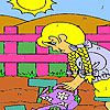 Play Vegetables garden coloring