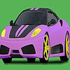 Convertible fast car coloring