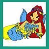 Melancholy mermaid coloring