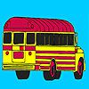 School bus parking coloring
