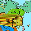 Play Farmer in the woods coloring