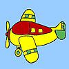 Play Four seater aircraft coloring