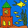 Play Fish village coloring