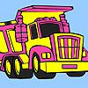 Play Big garbage truck coloring