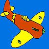 Play Little island airplane coloring