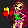 Play Heart balloons coloring