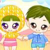 Cute twin baby