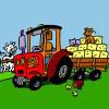 Play Lovely Tractor Coloring