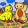 Play Naughty cats coloring