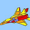 Modern war plane coloring