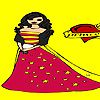Play Beauty  sandy princess coloring