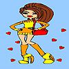 Best style model girl coloring