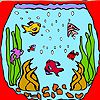 Mini aquarium fishes coloring