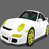 Play Fast white grand car coloring