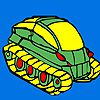 Play Military tank coloring