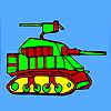 Modern military tank coloring