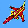 Fast military jet coloring