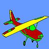 City little airplane coloring