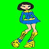 Play Stunning student girl coloring