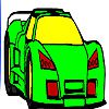 Play Fast modern race car  coloring