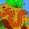 Play Snake on the land coloring