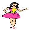 Play Beautiful and lonely girl coloring