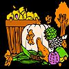 Play Autumn garden coloring